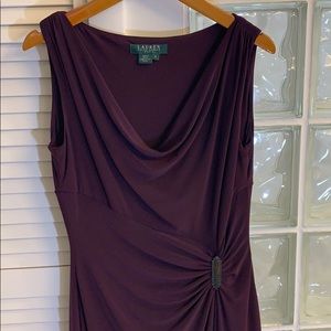 Plum Ralph Lauren dress. Size 6.